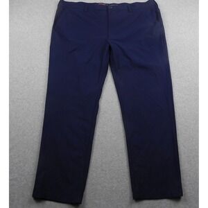 Society of One Pants Mens 48x32 Athletic Fit DXL Navy Blue Polyester Trousers